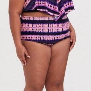 NWT Torrid High Rise Smooth‎ All Over Swim Bottoms